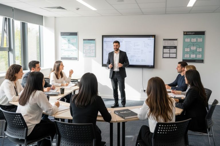 academia Cambridge, profesor, clase real