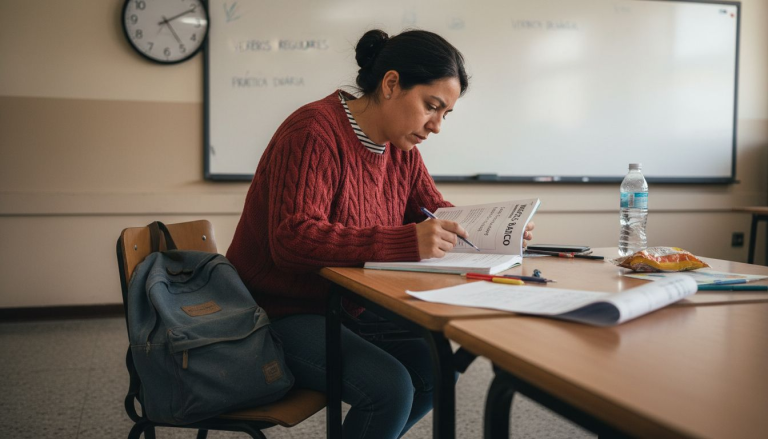 Clase sencilla de inglés para adultos