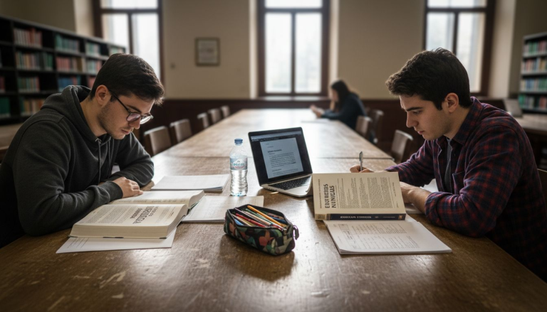 Alumnos analizando las diferencias entre el inglés británico y el americano